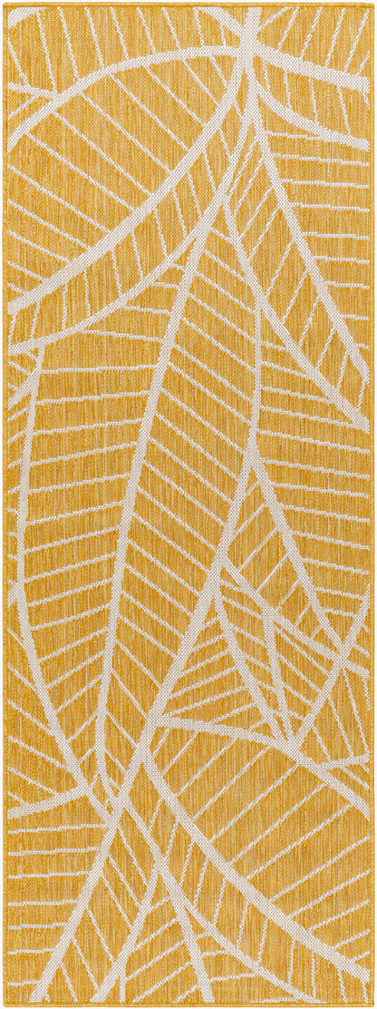 Long Beach LBH-2304 7ft Runner Machine Woven Indoor/Outdoor Runner Rug