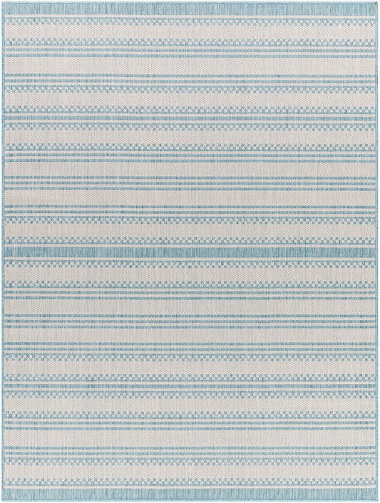 Long Beach LBH-2306 5' x 7' Machine Woven Indoor/Outdoor Area Rug