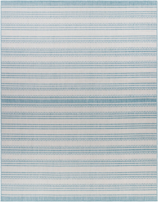 Long Beach LBH-2306 8' x 10' Machine Woven Indoor/Outdoor Area Rug