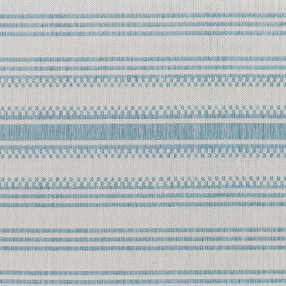 Long Beach LBH-2306 7ft Runner Machine Woven Indoor/Outdoor Runner Rug