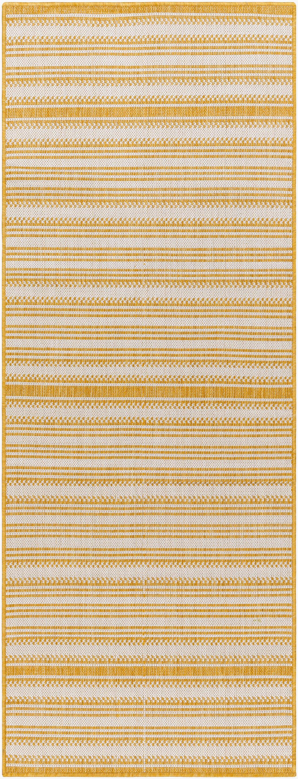 Long Beach LBH-2307 7ft Runner Machine Woven Indoor/Outdoor Runner Rug