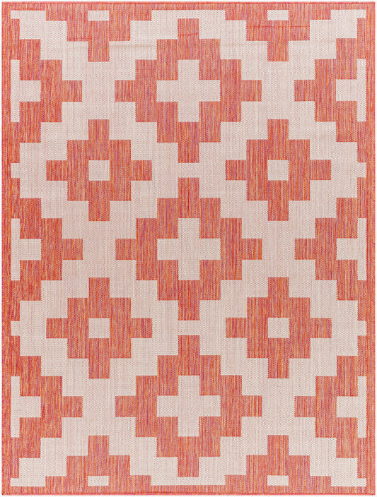 Alfombra tejida a máquina para interior y exterior Long Beach LBH-2309 de 1,52 m x 2,13 m