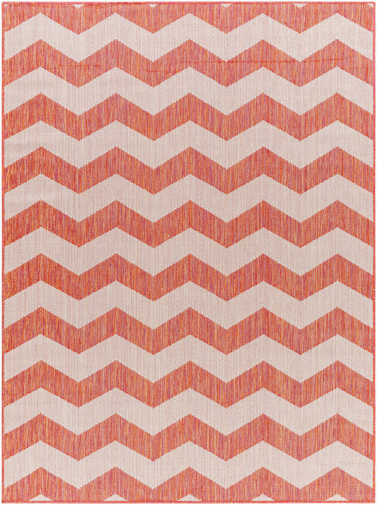 Long Beach LBH-2310 5' x 7' Machine Woven Indoor/Outdoor Area Rug
