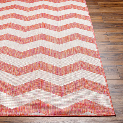 Long Beach LBH-2310 7ft Runner Machine Woven Indoor/Outdoor Runner Rug