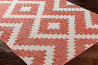 Long Beach LBH-2313 7ft Runner Machine Woven Indoor/Outdoor Runner Rug