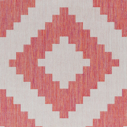 Long Beach LBH-2313 7ft Runner Machine Woven Indoor/Outdoor Runner Rug