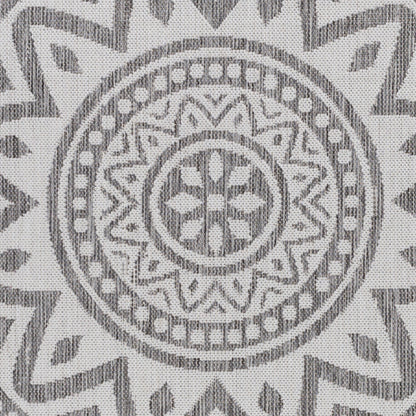 Long Beach LBH-2318 7ft Runner Machine Woven Indoor/Outdoor Runner Rug