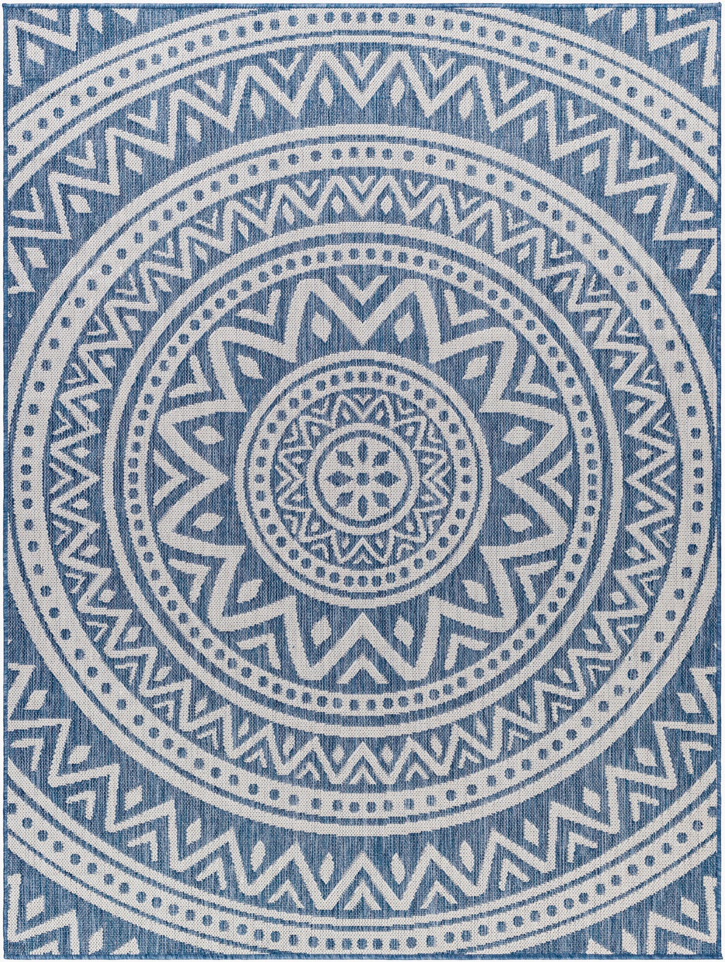 Long Beach LBH-2319 5' x 7' Machine Woven Indoor/Outdoor Area Rug