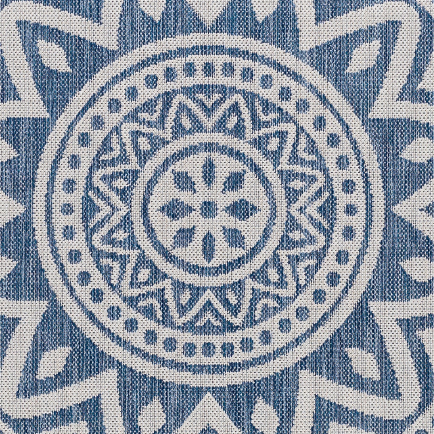 Long Beach LBH-2319 7ft Runner Machine Woven Indoor/Outdoor Runner Rug