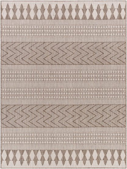 Alfombra tejida a máquina para interior y exterior Long Beach LBH-2320 de 1,52 m x 2,13 m