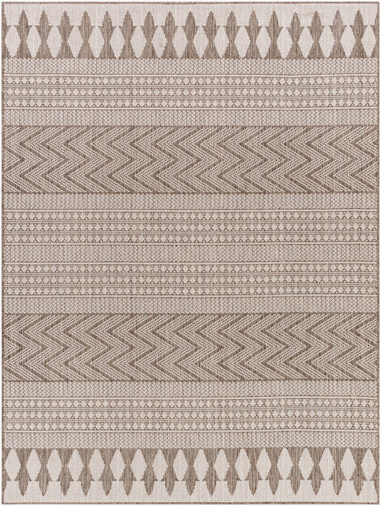 Alfombra tejida a máquina para interior y exterior Long Beach LBH-2320 de 1,52 m x 2,13 m