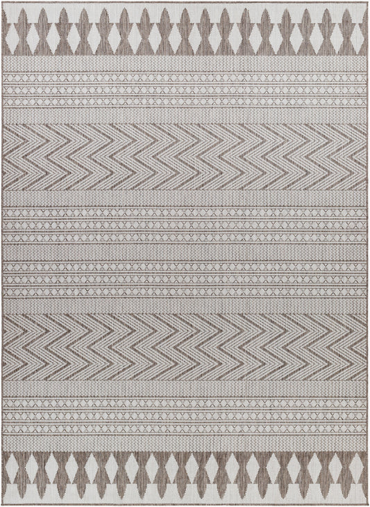 Alfombra tejida a máquina para interior y exterior Long Beach LBH-2320 de 1,83 m x 2,74 m
