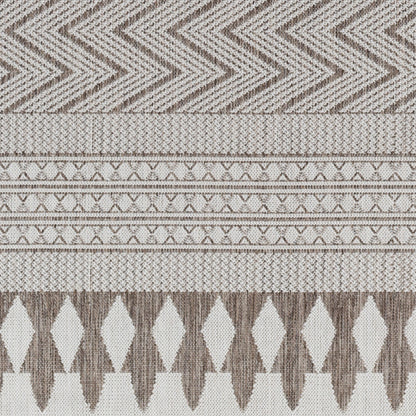 Long Beach LBH-2320 7ft Runner Machine Woven Indoor/Outdoor Runner Rug