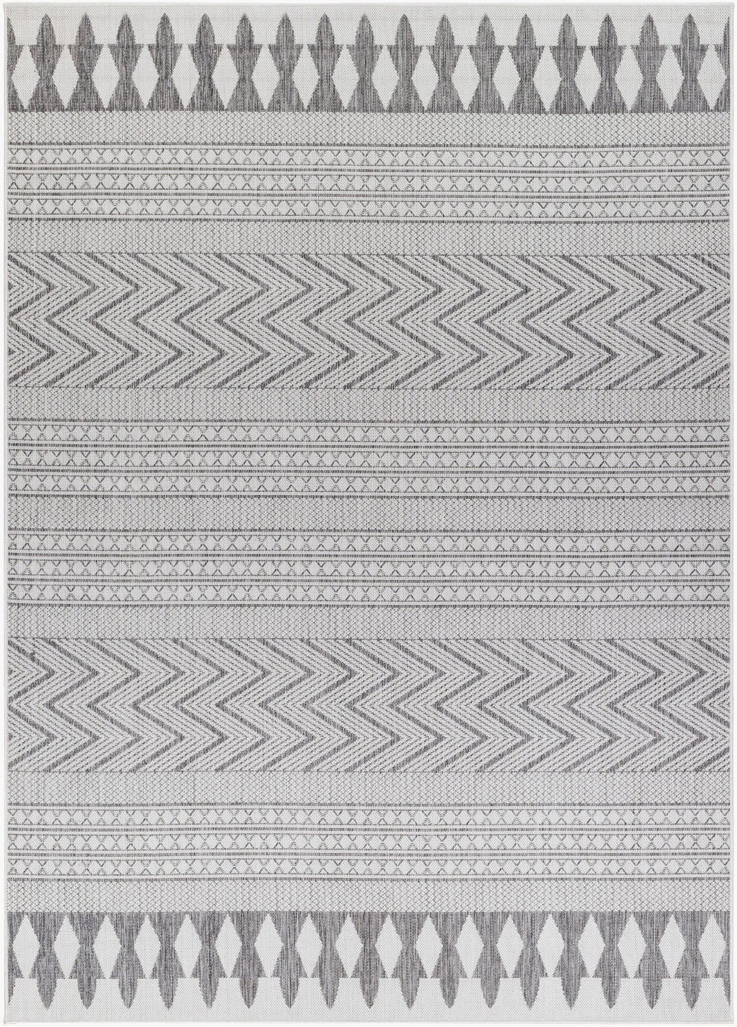 Alfombra tejida a máquina para interior y exterior Long Beach LBH-2321 de 1,83 m x 2,74 m