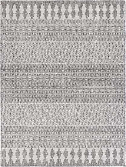Alfombra tejida a máquina para interior y exterior Long Beach LBH-2322 de 1,52 m x 2,13 m