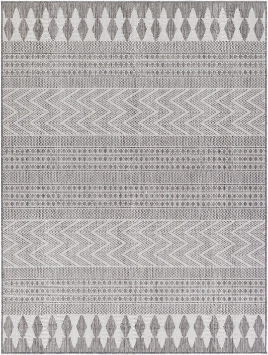 Alfombra tejida a máquina para interior y exterior Long Beach LBH-2322 de 1,52 m x 2,13 m