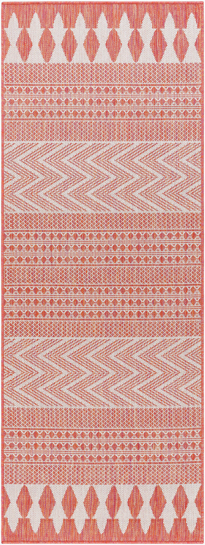 Long Beach LBH-2323 7ft Runner Machine Woven Indoor/Outdoor Runner Rug