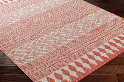 Long Beach LBH-2323 7ft Runner Machine Woven Indoor/Outdoor Runner Rug