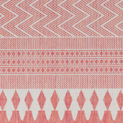 Long Beach LBH-2323 7ft Runner Machine Woven Indoor/Outdoor Runner Rug