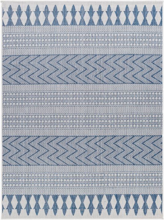 Alfombra tejida a máquina para interior y exterior Long Beach LBH-2326 de 1,83 m x 2,74 m