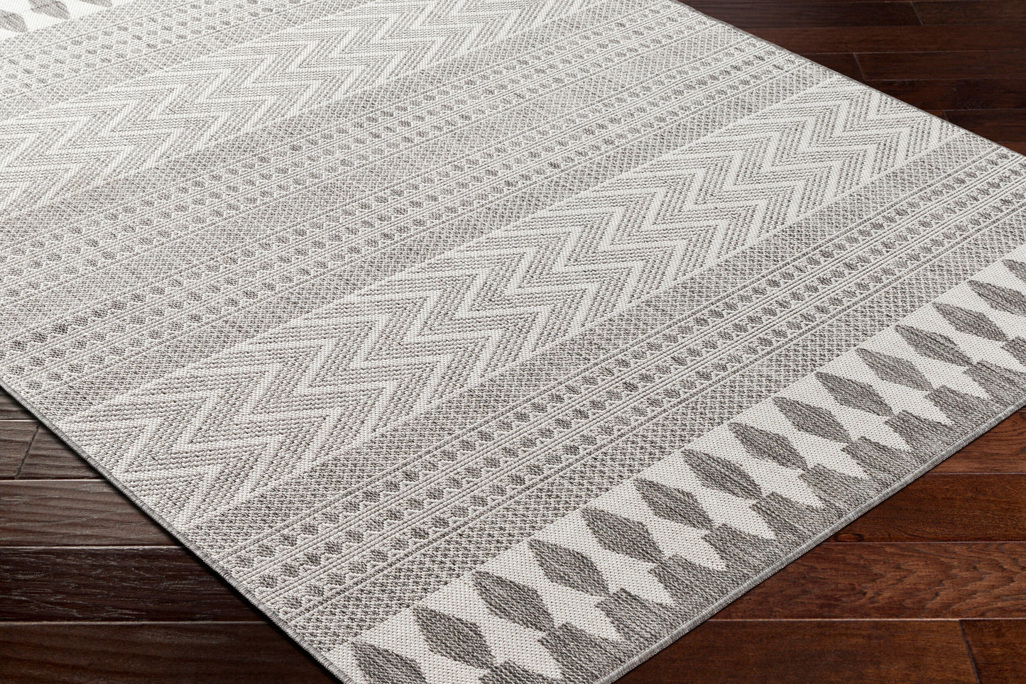 Long Beach LBH-2329 6' x 9' Machine Woven Indoor/Outdoor Area Rug