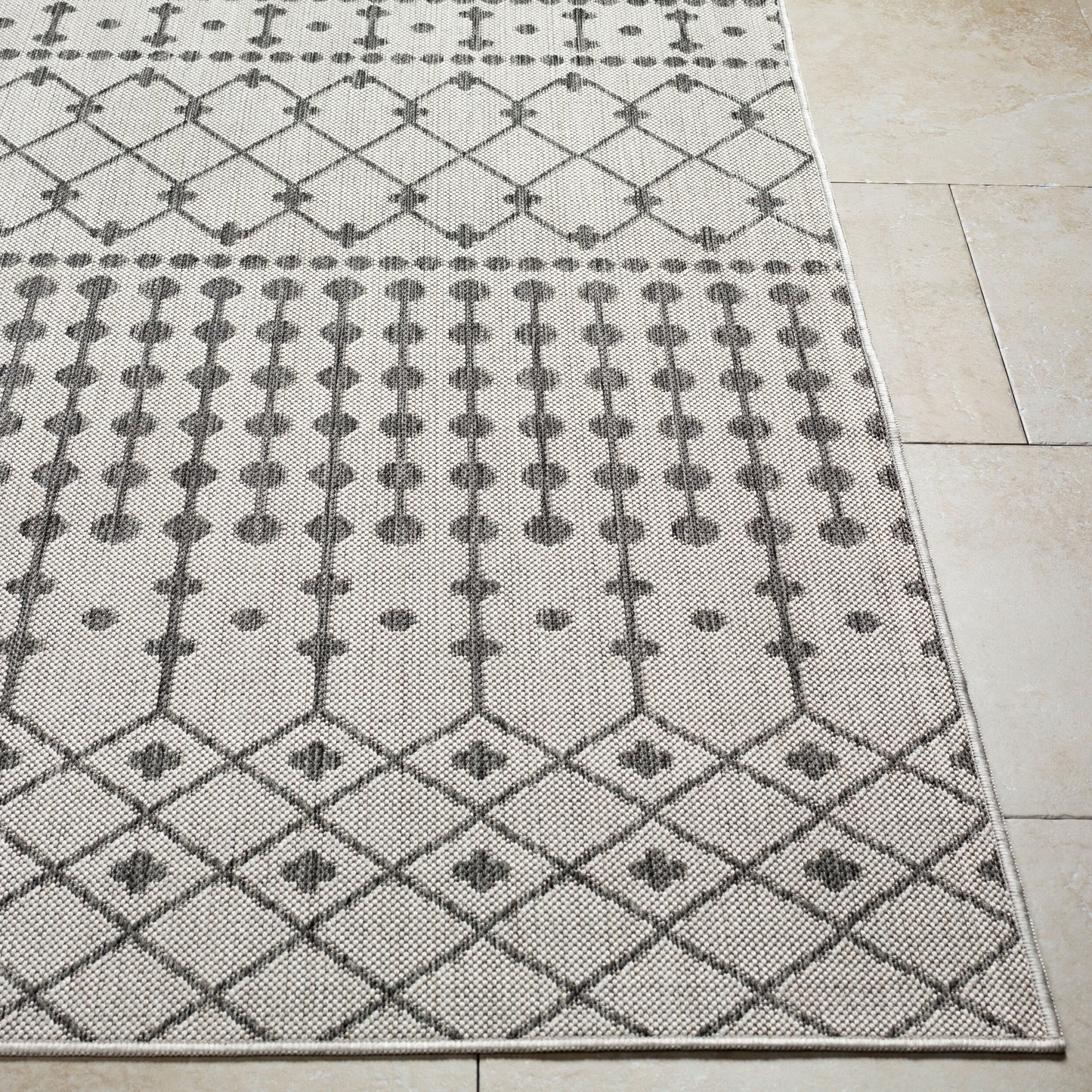 Long Beach LBH-2329 6' x 9' Machine Woven Indoor/Outdoor Area Rug