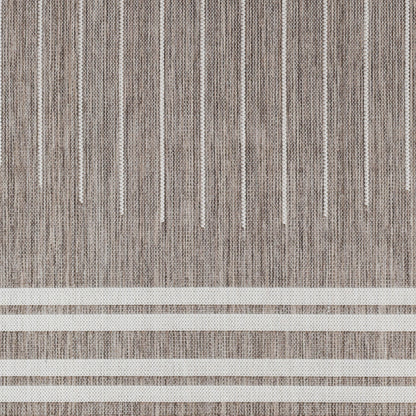 Long Beach LBH-2332 7ft Runner Machine Woven Indoor/Outdoor Runner Rug