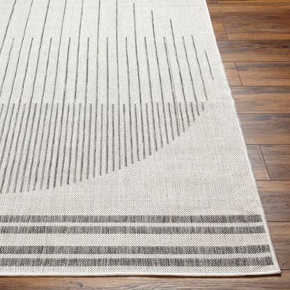 Long Beach LBH-2334 7ft Runner Machine Woven Indoor/Outdoor Runner Rug
