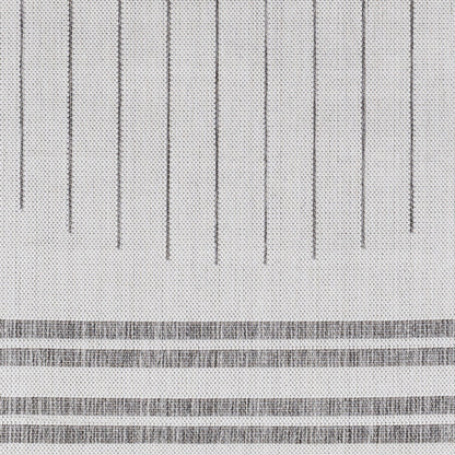 Long Beach LBH-2334 7ft Runner Machine Woven Indoor/Outdoor Runner Rug