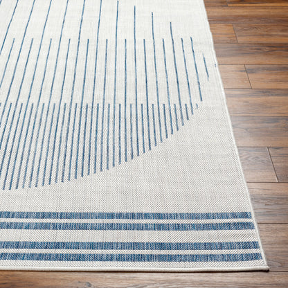 Alfombra tejida a máquina para interior y exterior Long Beach LBH-2335 de 1,83 m x 2,74 m