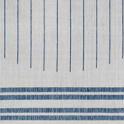 Long Beach LBH-2335 7ft Runner Machine Woven Indoor/Outdoor Runner Rug