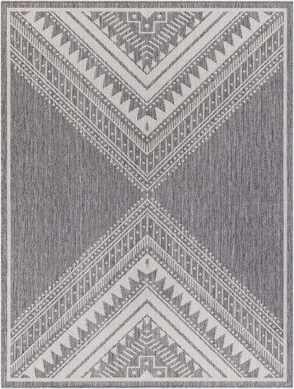 Long Beach LBH-2337 5' x 7' Machine Woven Indoor/Outdoor Area Rug