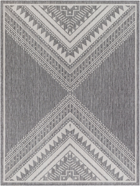 Alfombra tejida a máquina para interior y exterior Long Beach LBH-2337 de 1,52 m x 2,13 m