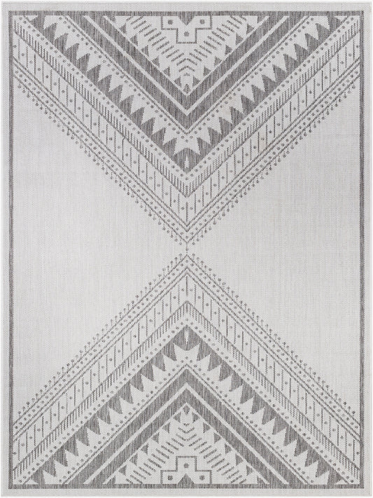 Long Beach LBH-2338 8' x 10' Machine Woven Indoor/Outdoor Area Rug