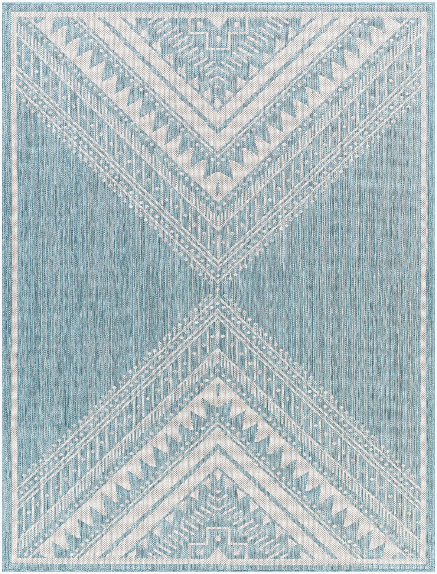 Alfombra tejida a máquina para interior y exterior Long Beach LBH-2339 de 1,83 m x 2,74 m