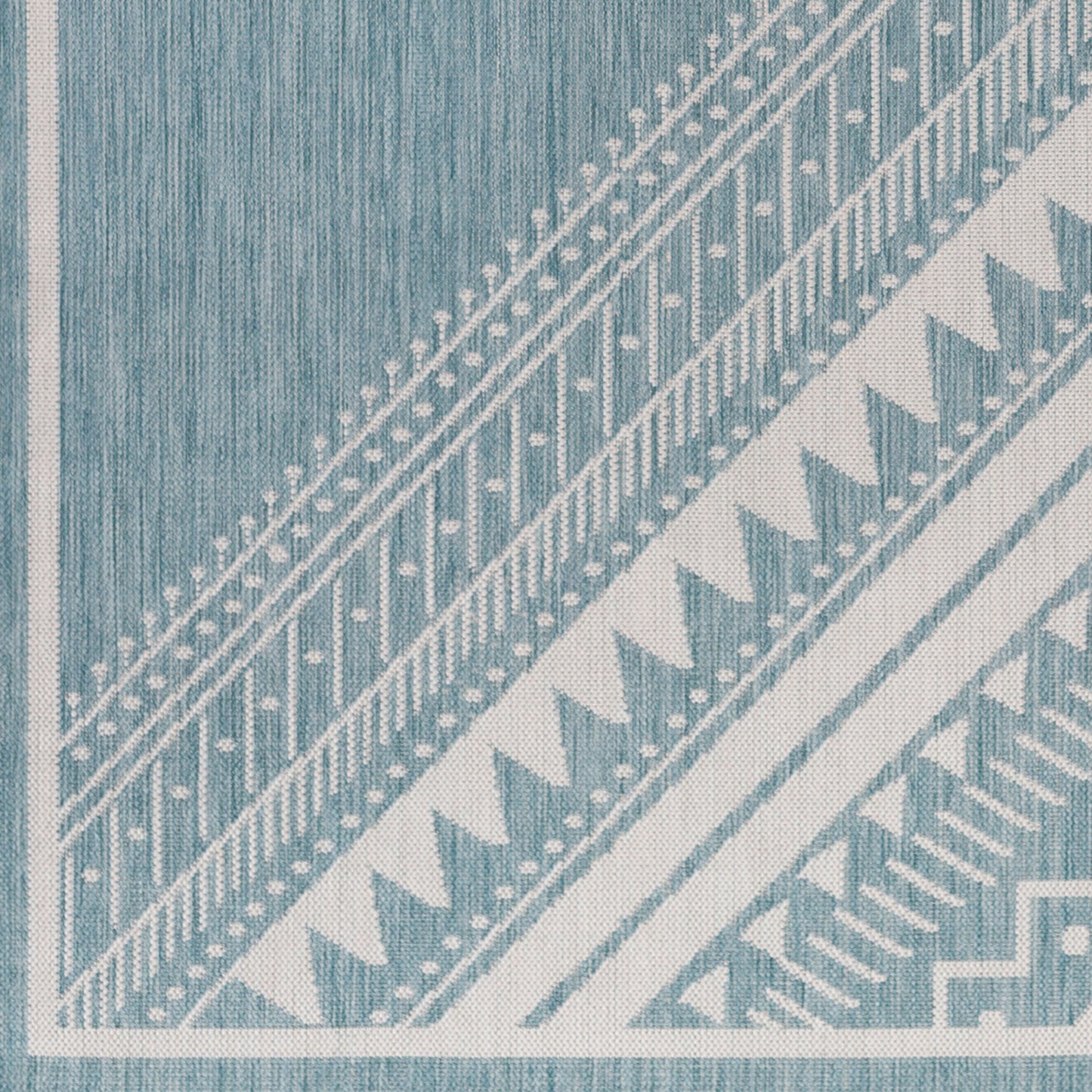 Long Beach LBH-2339 7ft Runner Machine Woven Indoor/Outdoor Runner Rug