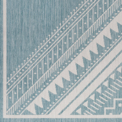 Long Beach LBH-2339 5' x 7' Machine Woven Indoor/Outdoor Area Rug