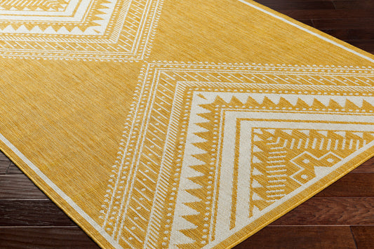 Long Beach LBH-2340 7ft Runner Machine Woven Indoor/Outdoor Runner Rug