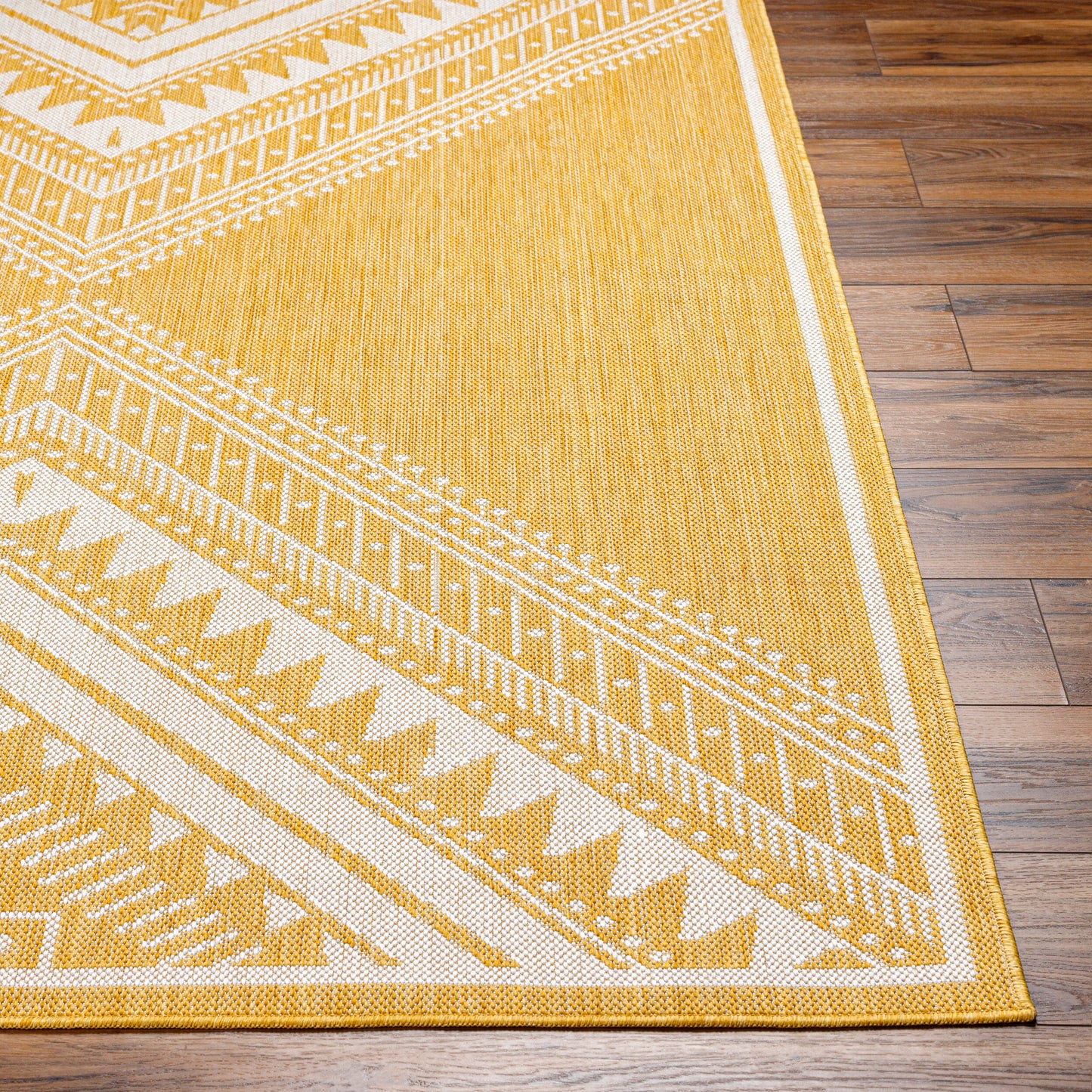 Long Beach LBH-2340 7ft Runner Machine Woven Indoor/Outdoor Runner Rug
