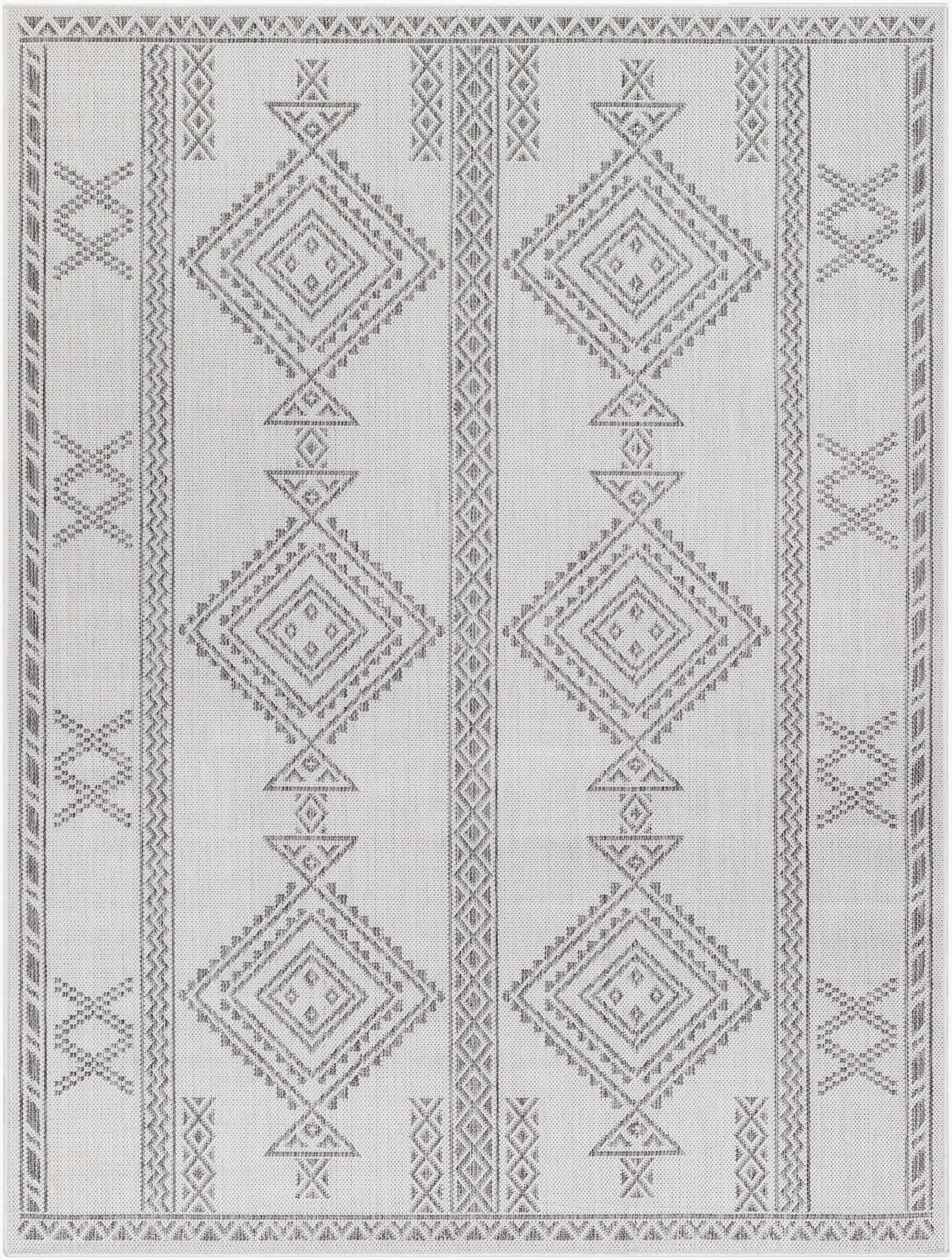 Long Beach LBH-2341 5' x 7' Machine Woven Indoor/Outdoor Area Rug