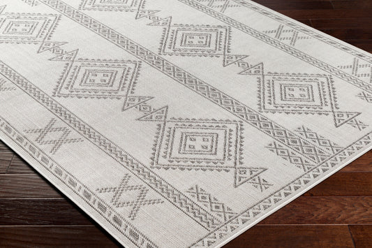 Long Beach LBH-2341 5' x 7' Machine Woven Indoor/Outdoor Area Rug