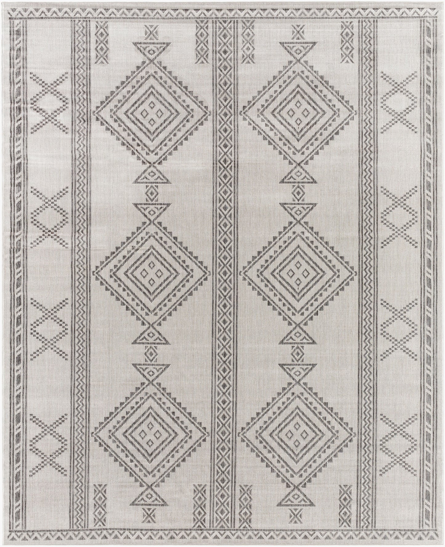 Alfombra tejida a máquina para interior y exterior Long Beach LBH-2341 de 8' x 10'