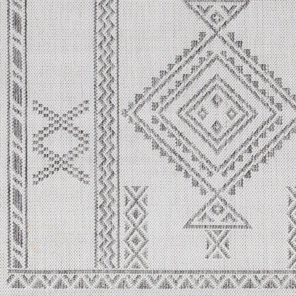 Alfombra tejida a máquina para interior y exterior Long Beach LBH-2341 de 8' x 10'