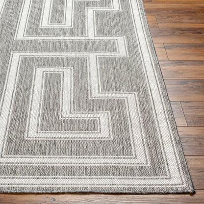 Long Beach LBH-2342 5' x 7' Machine Woven Indoor/Outdoor Area Rug