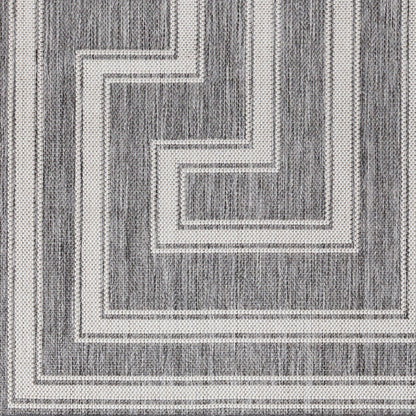 Long Beach LBH-2342 5' x 7' Machine Woven Indoor/Outdoor Area Rug