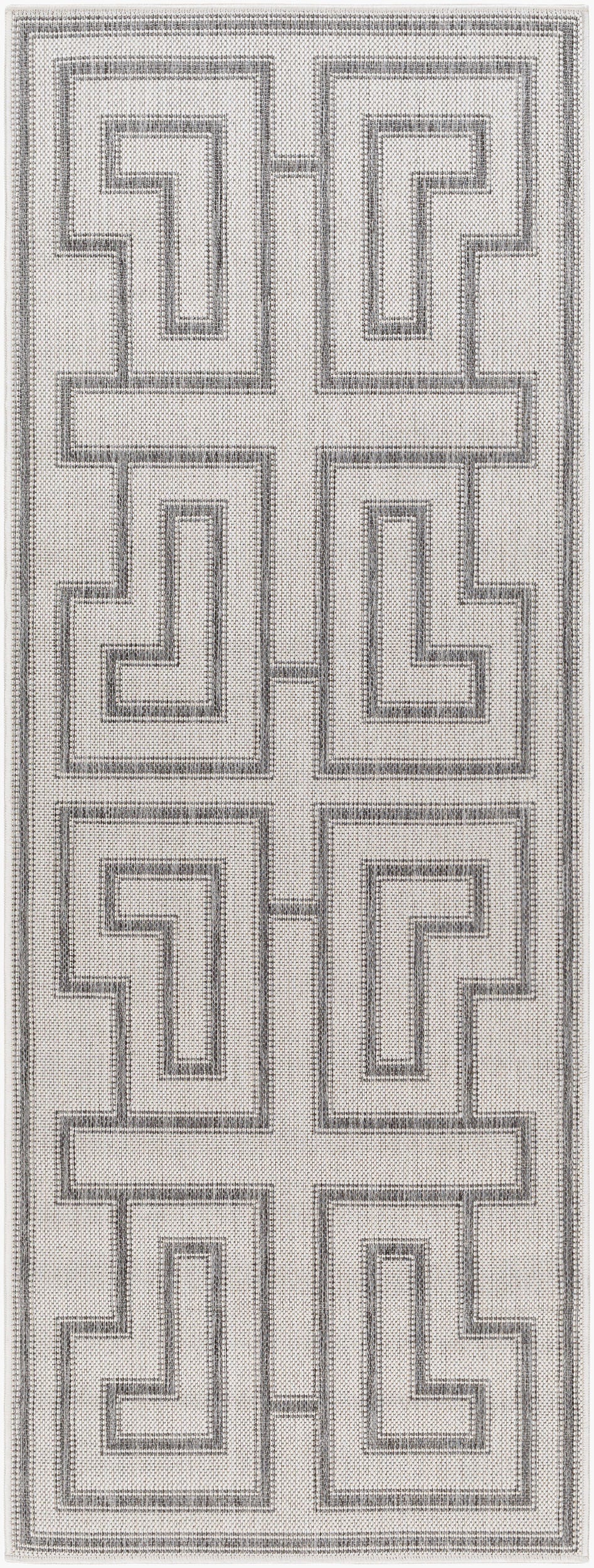 Alfombra de corredor tejida a máquina Long Beach LBH-2343 de 2,13 m para interiores y exteriores