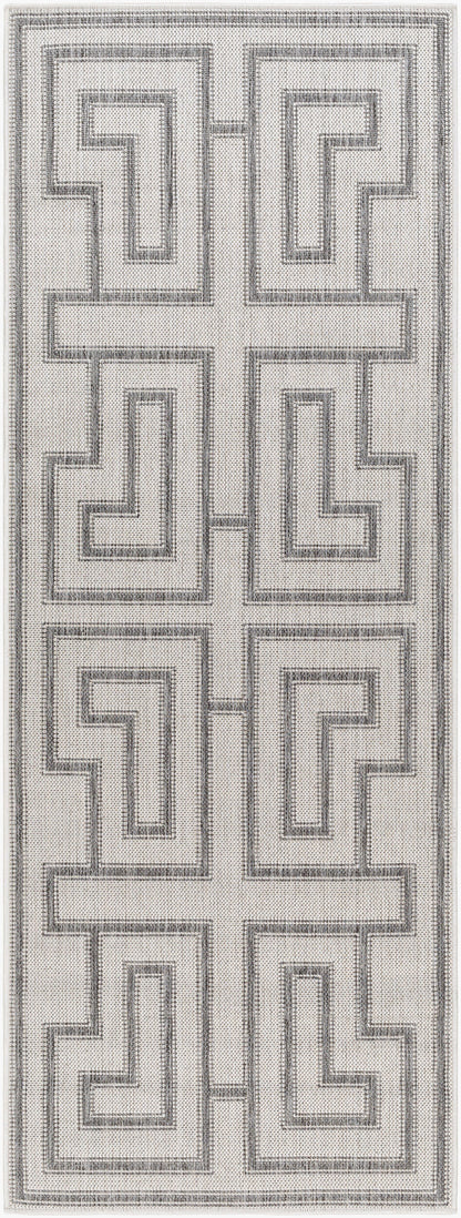Alfombra de corredor tejida a máquina Long Beach LBH-2343 de 2,13 m para interiores y exteriores