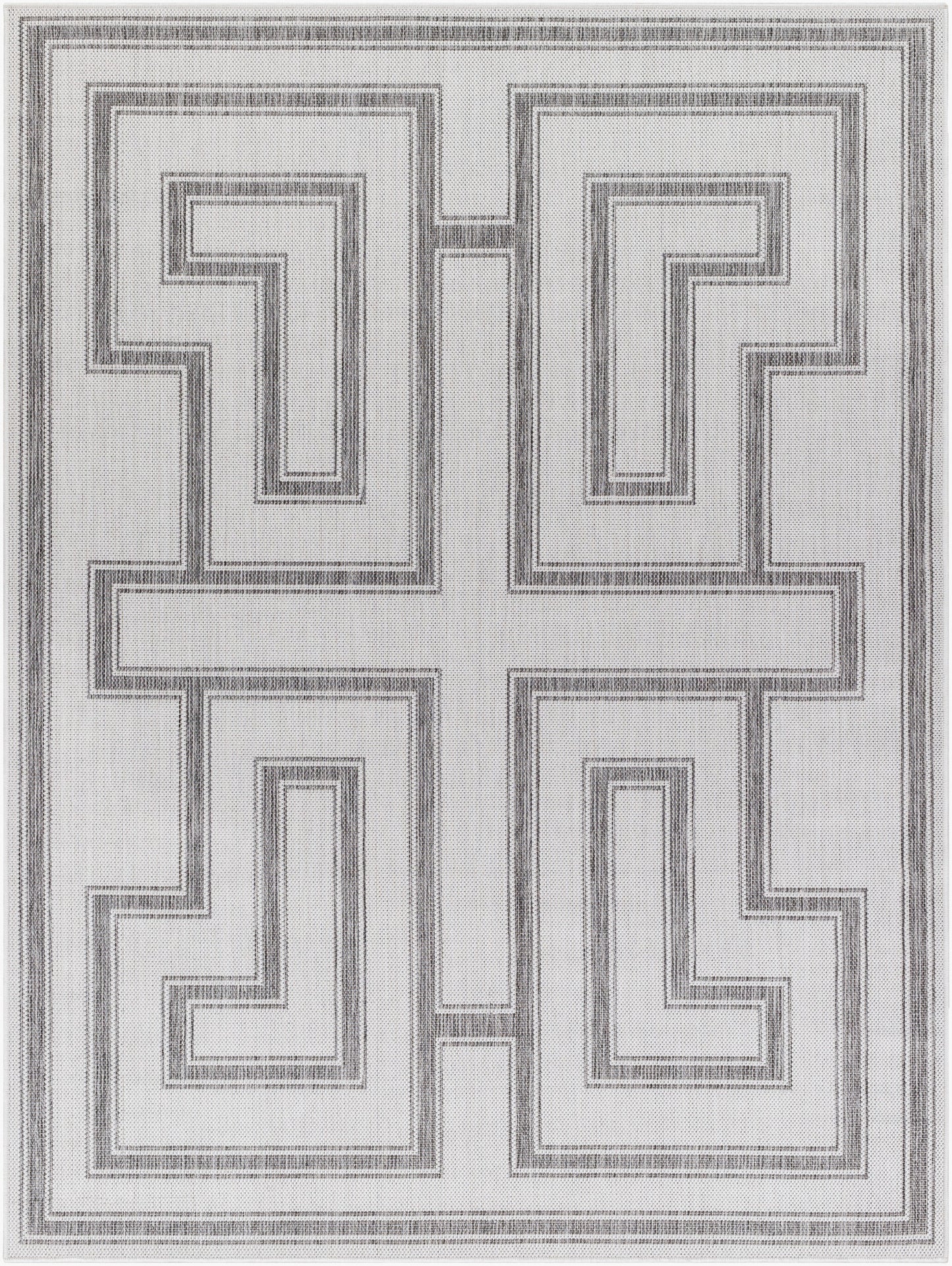 Alfombra tejida a máquina para interior y exterior Long Beach LBH-2343 de 8' x 10'