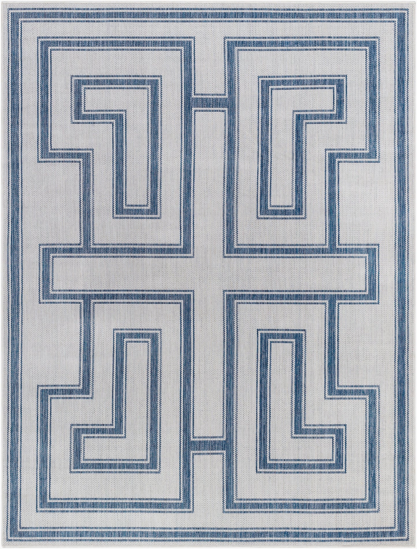 Long Beach LBH-2344 6' x 9' Machine Woven Indoor/Outdoor Area Rug