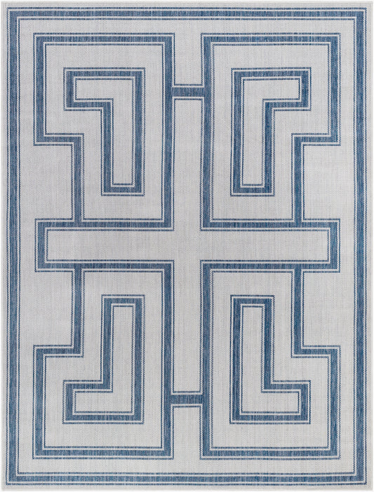 Long Beach LBH-2344 6' x 9' Machine Woven Indoor/Outdoor Area Rug